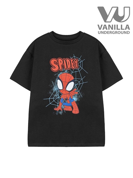 أسود - Vanilla Underground Boys Spidey And His Amazing Friends Licensed 100% Cotton T-Shirt (AJ6701) | ‏69 ر.ق.