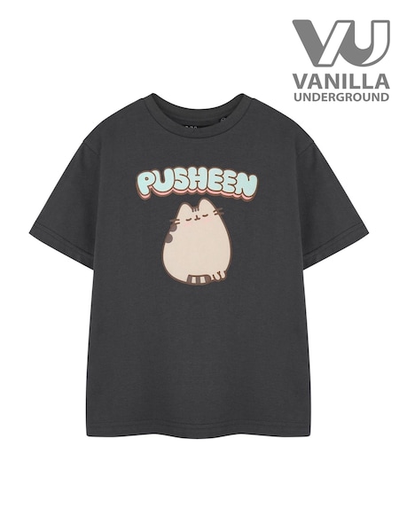 Vanilla Underground Grey Pusheen Girls Licensed T-Shirt (AJ6706) | €19
