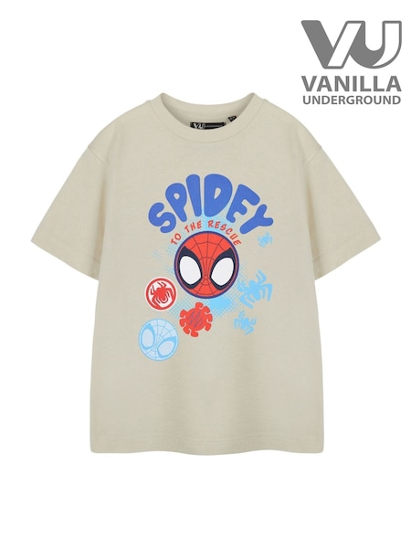Vanilla Underground Cream Boys Spidey And His Amazing Friends Licensed 100% Cotton T-Shirt (AJ6711) | €20