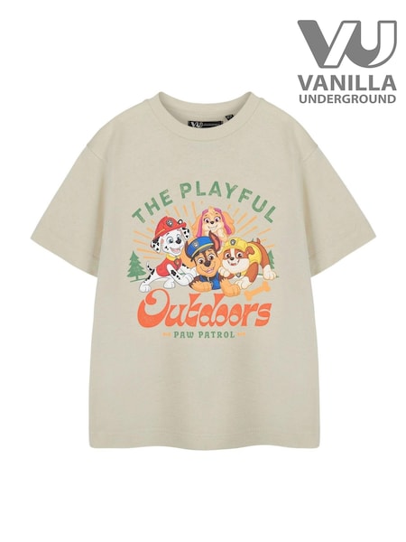 Vanilla Underground Cream Kids Unisex Paw Patrol Licensed 100% Cotton T-Shirt (AJ6712) | €17.50