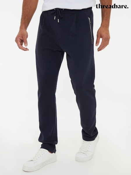 Threadbare Blue Open Hem Pique Joggers (AJ6815) | €34
