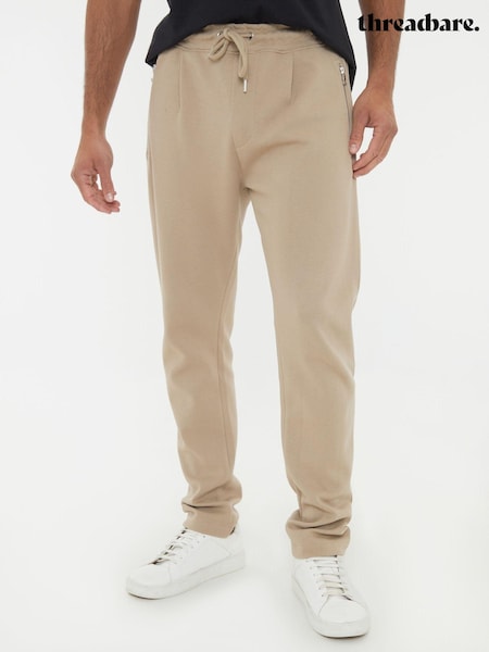 Threadbare Brown Open Hem Pique Joggers (AJ6817) | €34
