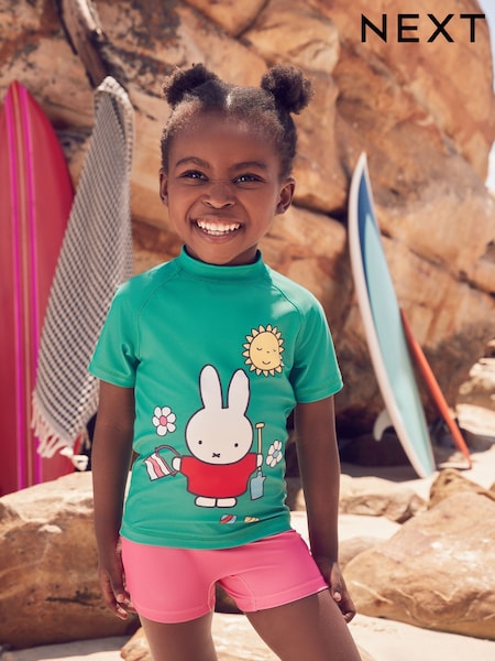 Green/Pink Miffy License Sunsafe Rash Vest Set (3mths-7yrs) (AJ6917) | € 26 - € 28