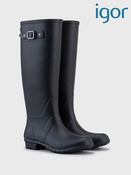 Igor Boira Tall Black Knee High Wellies (AJ6958) | €73