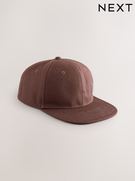Marrón chocolate - Canvas Flat Brim Cap (AJ7019) | 16 €