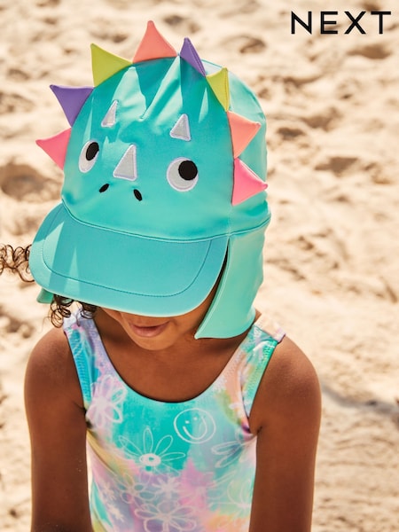 Aqua Blue Dinosaur Swim Cap (3mths-10yrs) (AJ7051) | €17 - €20
