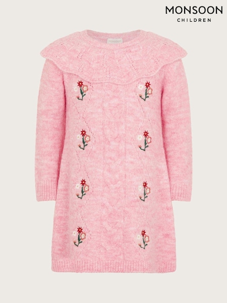 Monsoon Baby Cable Knit Embroidered Dress (AJ7069) | 23 € - 26 €