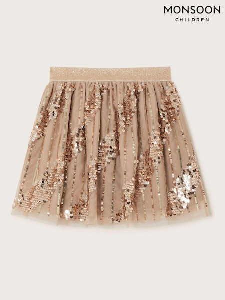 Monsoon Gold Sequin Tulle Skirt (AJ7099) | €23 - €27