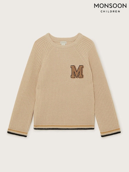 Monsoon Natural M Cable Knit Jumper (AJ7131) | €21.50 - €24