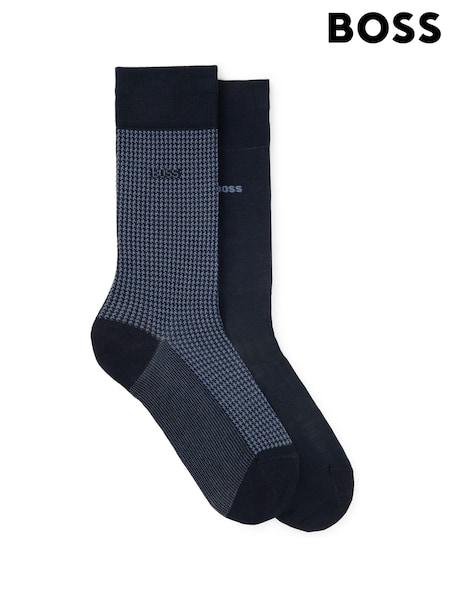 Синий - BOSS Cotton Blend Socks 2 Pack (AJ7232) | €14