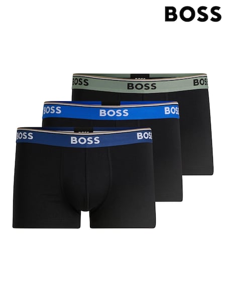 BOSS Black Logo Waistband Stretch Cotton Trunks 3 Pack (AJ7247) | €64