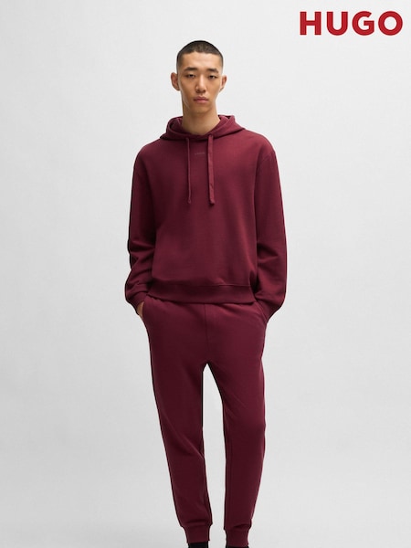 HUGO Pink Contrast Logo Tracksuit Bottoms in 100% Cotton Terry (AJ7256) | AED550