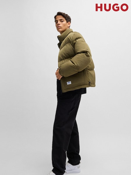 HUGO Green Logo Label Puffer Jacket With Water Repellent Finish (AJ7320) | €163