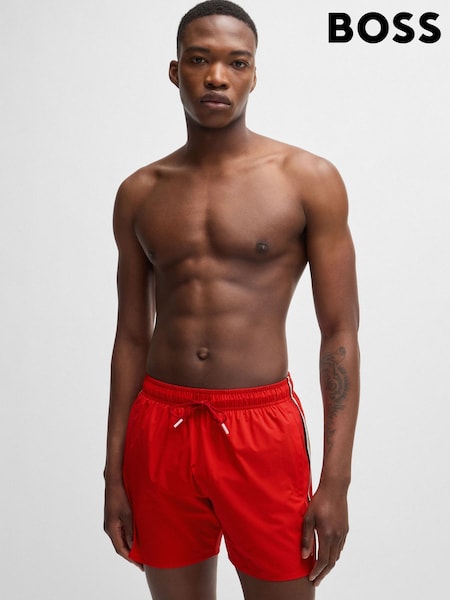 BOSS Red Signature Stripe Swim Shorts With Full Lining (AJ7337) | €18