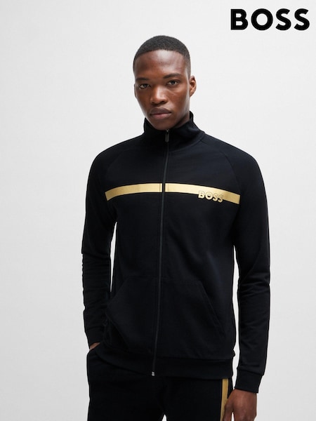 BOSS Black 100% Cotton Logo Zip Up Jacket (AJ7342) | €70