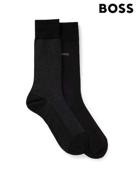BOSS Black Cotton Blend Socks 2 Pack (AJ7355) | €12.50