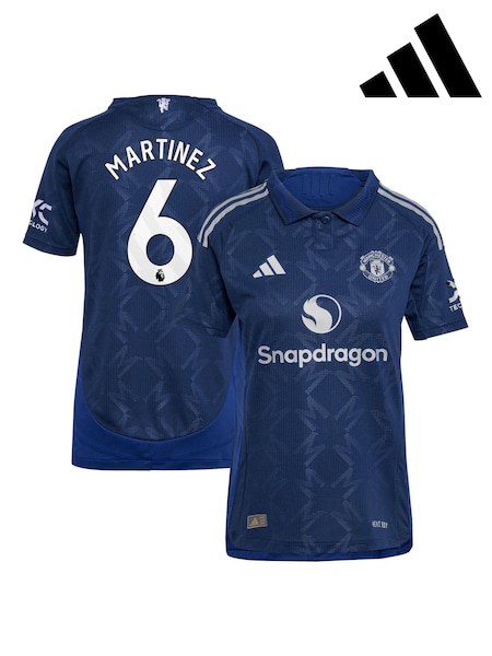 adidas Manchester United EPL Away Authentic Shirt 2024-25 Womens - Martinez 6 Printing (AJ7424) | €83
