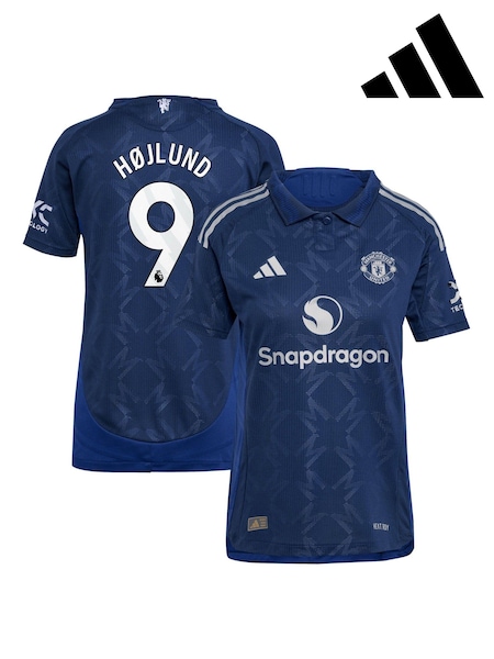 adidas Manchester United EPL Away Authentic Shirt 2024-25 Womens - Hojlund 9 Printing (AJ7448) | €83