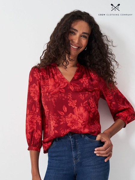 Crew Clothing Hope Floral Satin Top (AJ7521) | 38 €