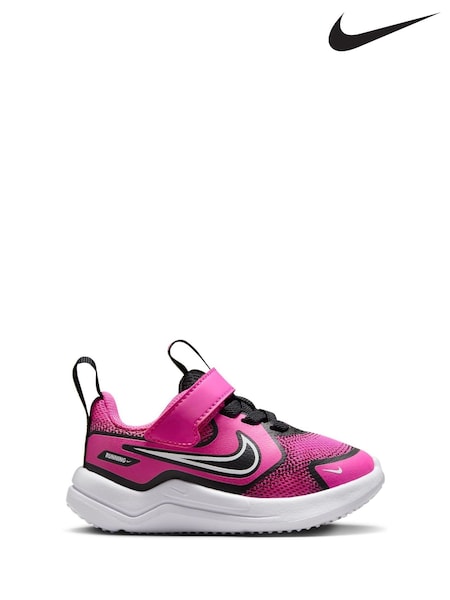 Nike Fuschia Pink/Black Infant Cosmic Running Trainers (AJ7579) | €35