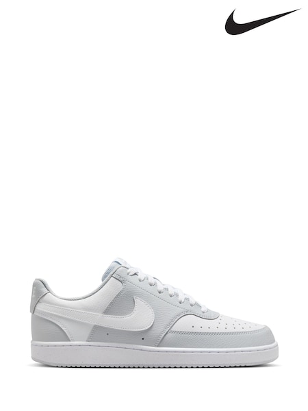 Nike Grey White Court Vision Low Trainers (AJ7582) | €99