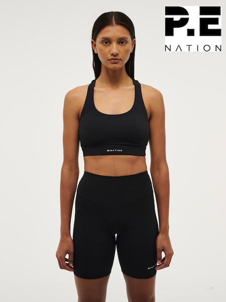 P.E Nation Black Frequency Sports Bra (AJ7631) | €64