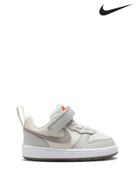 Nike Off White Grey Infant Court Borough Low Recraft Trainers (AJ7660) | €44