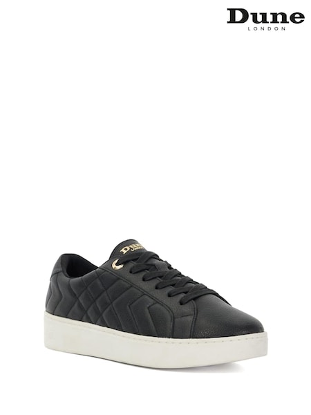 Черный - Dune London Egent Quilted Cupsole Trainers (AJ7678) | €105