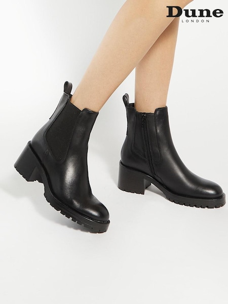Dune London Black Positivity Ankle Boots (AJ7700) | €259