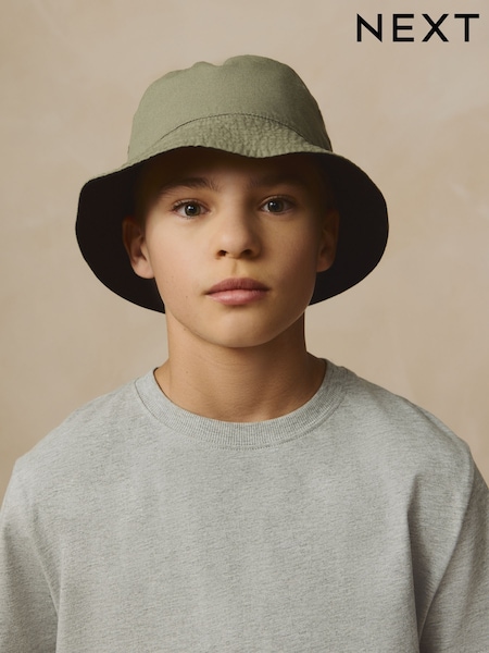100% Cotton Reversible Bucket Hat (3mths-16yrs) (AJ7916) | €11 - €17