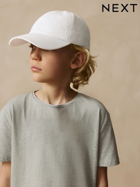 White Canvas 100% Cotton Cap 1-16 years (3mths-16yrs) (AJ7917) | €9 - €15