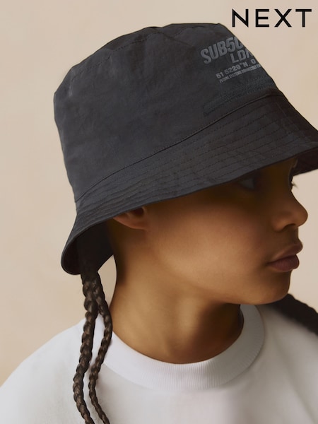 Black Subscribe Bucket Hat (3mths-16yrs) (AJ7923) | €11 - €17