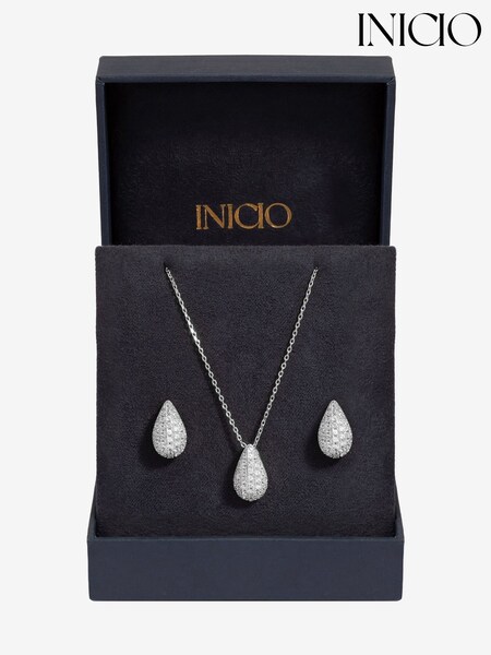 Inicio Cubic Zirconia Teardrop Set - Gift Box (AJ8008) | kr630