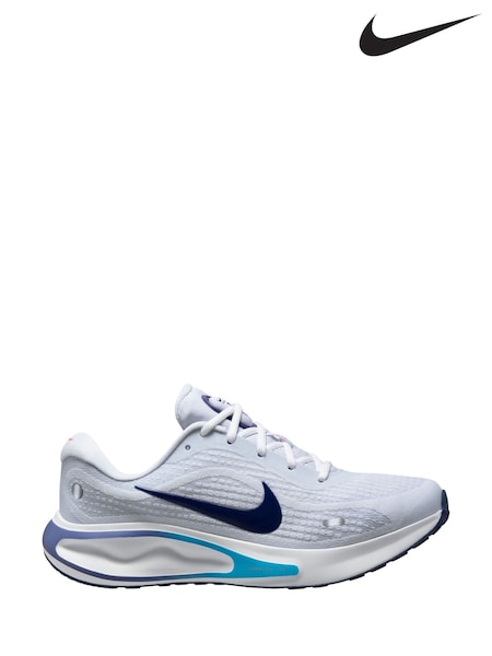 Nike White/Blue Journey Run Road Running Trainers (AJ8109) | €129