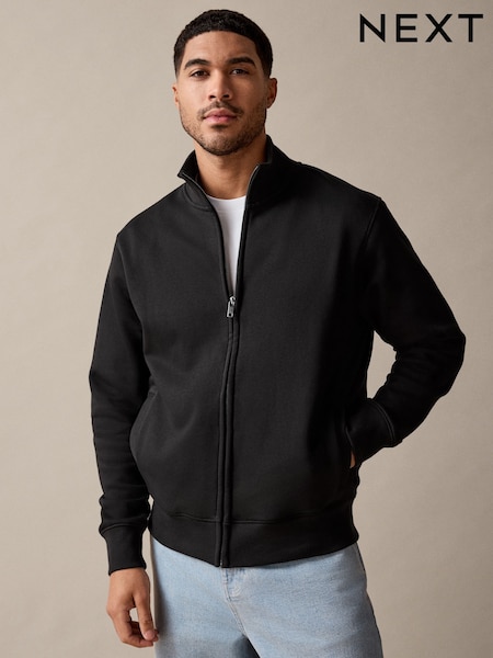 Чорний - Zip Through Funnel Neck Sweatshirt (AJ8211) | 1 262 грн