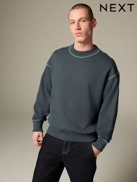 Steel Blue Super Heavyweight 100% Cotton Sweatshirt (AJ8232) | R$ 305