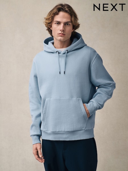 Ice Blue Linear Texture Hoodie (AJ8274) | R$ 345