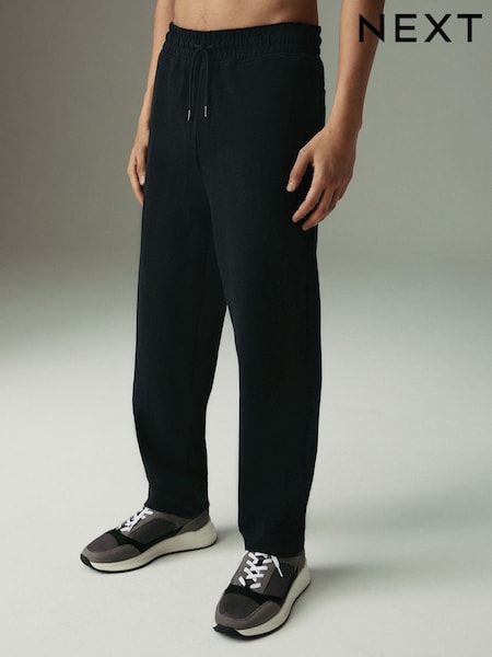 Black Textured Twill Straight Leg Joggers (AJ8277) | €36