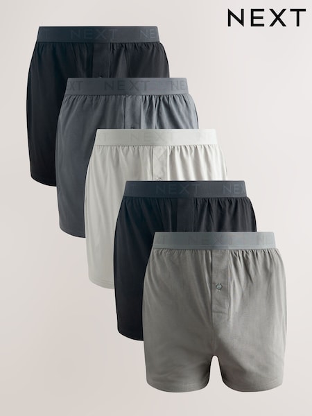 Grey 5 Pack Loose Boxers (AJ8309) | €41