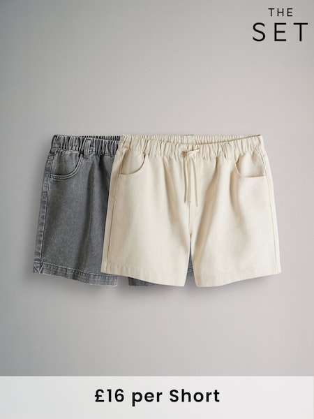 The Set 2 Pack Pull On Loose Denim Shorts (AJ8323) | 45 €