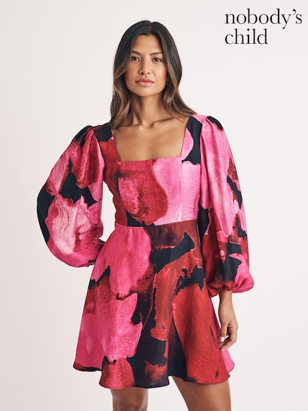 Nobodys Child Pink Loredana Mini Dress (AJ8412) | 272 QAR