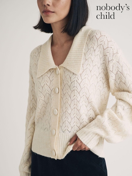 Nobodys Child Collar And Pointelle Cardigan (AJ8414) | € 69
