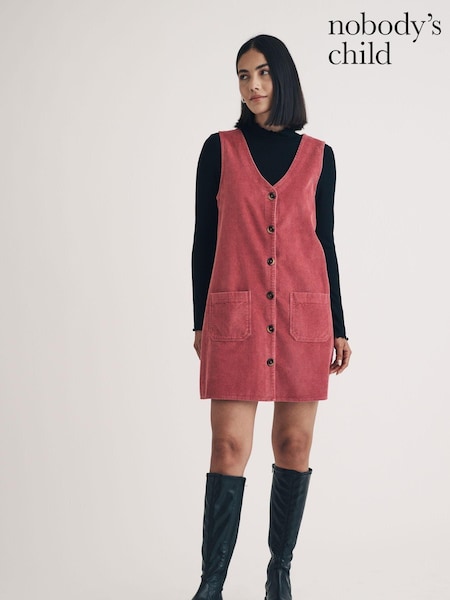 Nobodys Child Claudette Pinny Cord Mini Dress (AJ8418) | 271 LEI