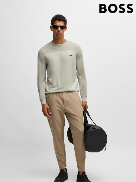 BOSS Natural Branded Crew Neck Dry-Flex Fabric Sweater (AJ8551) | €92