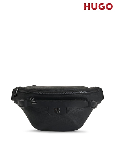 HUGO Stacked Logo Belt Bag in Faux Leather (AJ8595) | 605 LEI