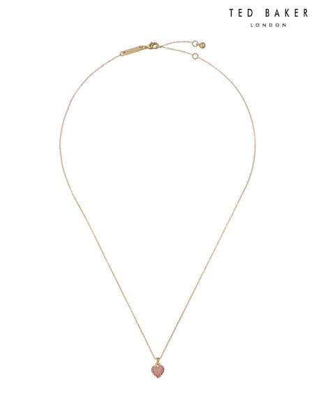 Ted Baker Gold Tone Adorina Crystal Sweetheart Pendant Necklace (AJ8796) | €50