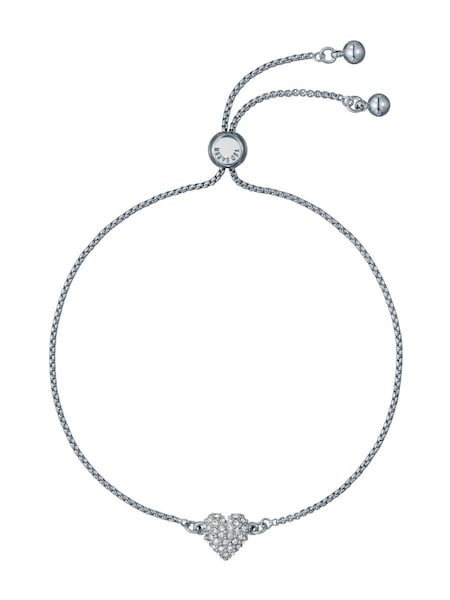 Ted Baker Silver Tone Adoria Crystal Sweetheart Adjustable Bracelet (AJ8801) | €50