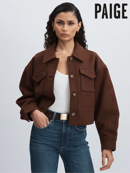 Paige Wool-Blend Cropped Jacket (AJ8816) | €630