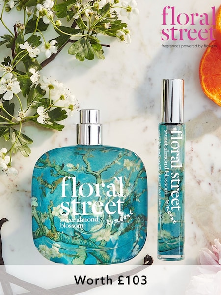 Floral Street Sweet Almond Blossom Home and Away Set (Worth Value £103) (AJ9266) | €111