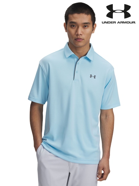 Under Armour Cobalt Blue Golf Tech Polo Shirt (AJ9669) | AED204